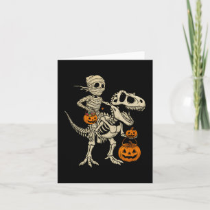 Carte Mummy Skeleton équitation Dinosaur T Rex Enfants g