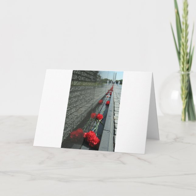 Carte Mur de mémorial de vétérans du Vietnam (Devant)