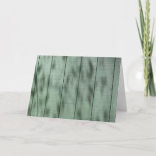 Carte Mur en bois vert rustique avec ombres tressées/Lum