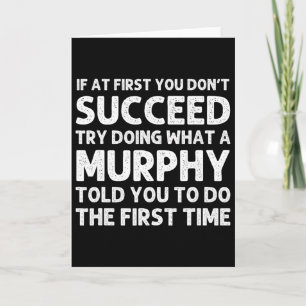Carte Murphy Funny Nom de famille Arbre de famille Anniv