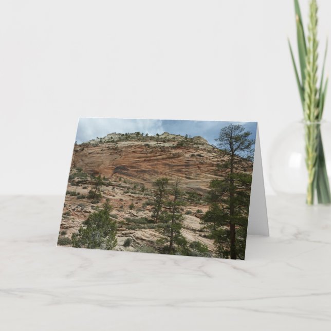 Carte Murs de roche usés dans le parc national de Zion (Devant)