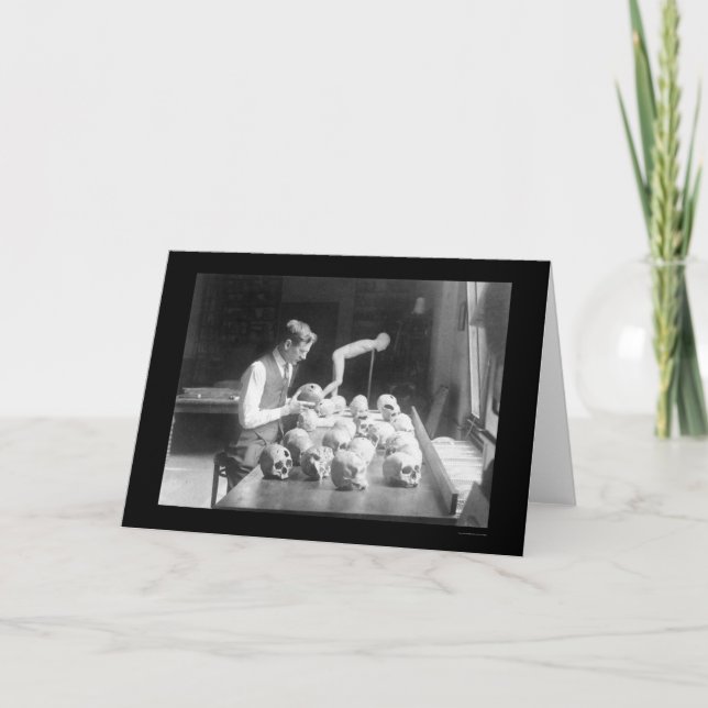 Carte Musée 1926 de crânes de Trepanned (Devant)