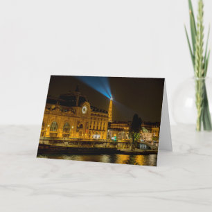 Carte Musée d'Orsay in Paris at night