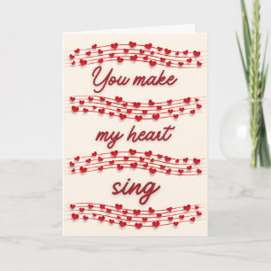 Carte Music Lover Valentine Card