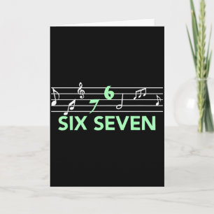 Carte Musical drôle 67 Musique Meme Argot Six Sept Musiq