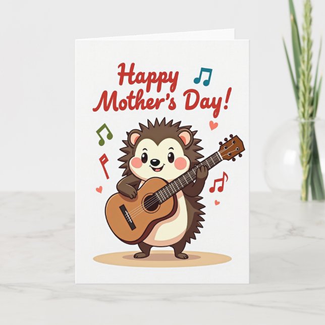 Carte Musical Mothers Day Critter Card (Devant)