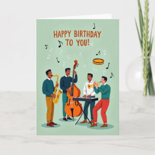 Carte musicale de joyeux anniversaire