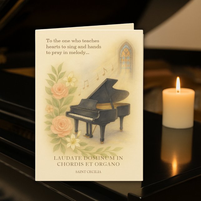 Carte Musicien Catholique Professeur Directeur de Chœur  (Créateur téléchargé)
