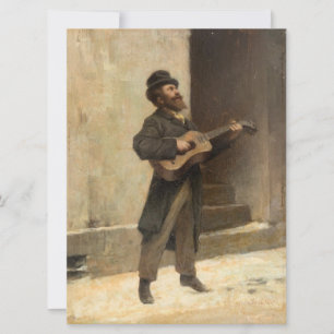 Carte Musicien itinérant avec guitare (par Induno)