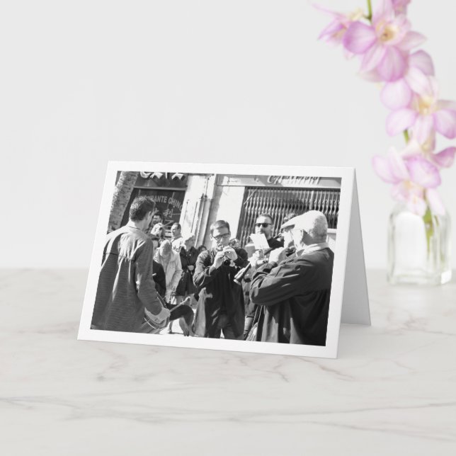 Carte Musiciens de Lliria, Portrait espagnol (Orchidée)