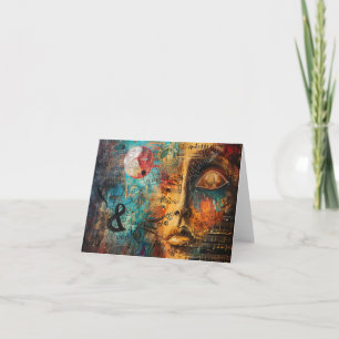 Carte Musique Abstraite Score Art Numérique