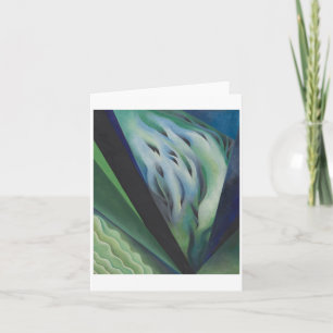 Carte Musique bleue et verte de Georgia O'Keeffe,