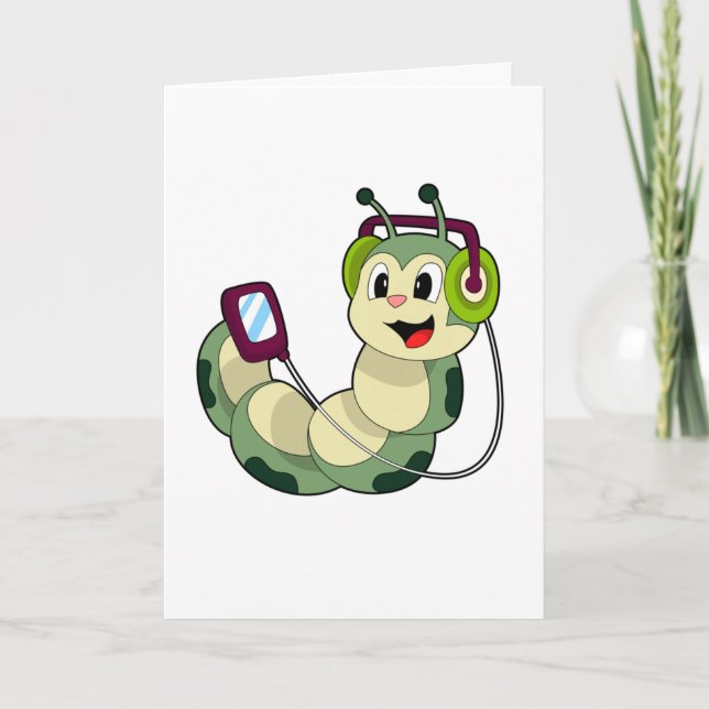 Carte Musique casque Caterpillar (Devant)