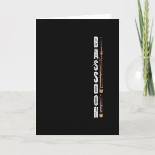 Carte Musique de Bassoon Instrument