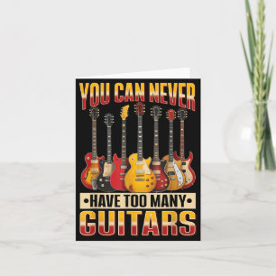 Carte Musique de guitare drôle que vous ne pouvez jamais