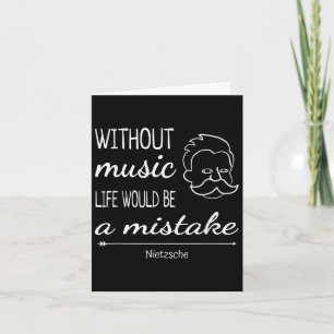Carte Musique Friedrich Nietzsche Citation Chemise