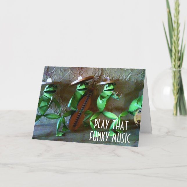 Carte MUSIQUE FUNKY POUR VOTRE **40e ANNIVERSAIRE** (Devant)