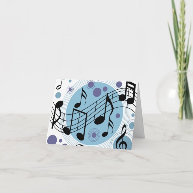 Carte musique hello (Devant)