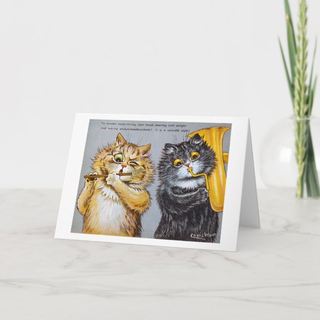 Carte Musique Love Cats, Louis Wain (Devant)