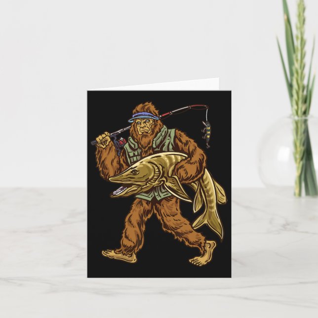 Carte Muskie Fishing Bigfoot Musky Hunters (Devant)