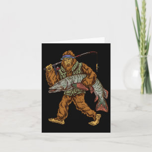 Carte Muskie Fishing Tigre Musky Chasse Pêcheur Bigfoot