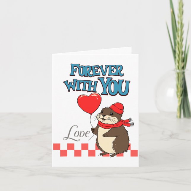 Carte Muskrat Love Forever With You  (Devant)