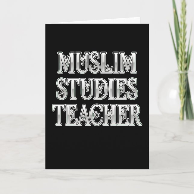 Carte Muslim Studies Teacher Islamic Education Classroom (Devant)