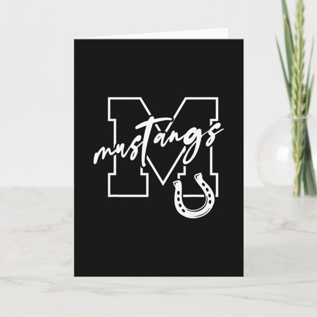 Carte Mustangs  (Devant)