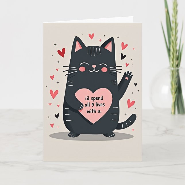 Carte My 9 Lives With U Cat Card (Devant)
