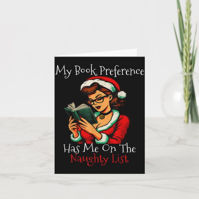Carte My Book Preference Has Me On The Naughty List Chri (Devant)