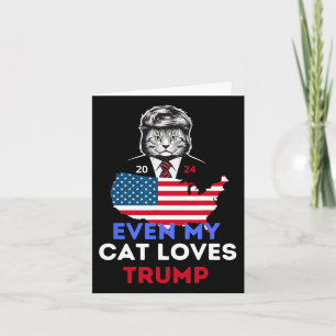 Carte My Cat Loves Trump 2024 1