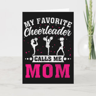 Carte My Favorite Cheerleader Calls Me Mom Mother's Day 