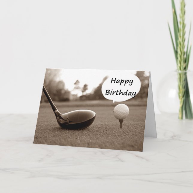 CARTE MY FAVORITE GOLFER ON HIS BIRTHDAY (Devant)