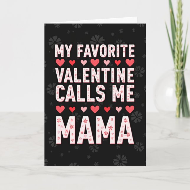 Carte My Favorite Mama Valentine Card (Devant)