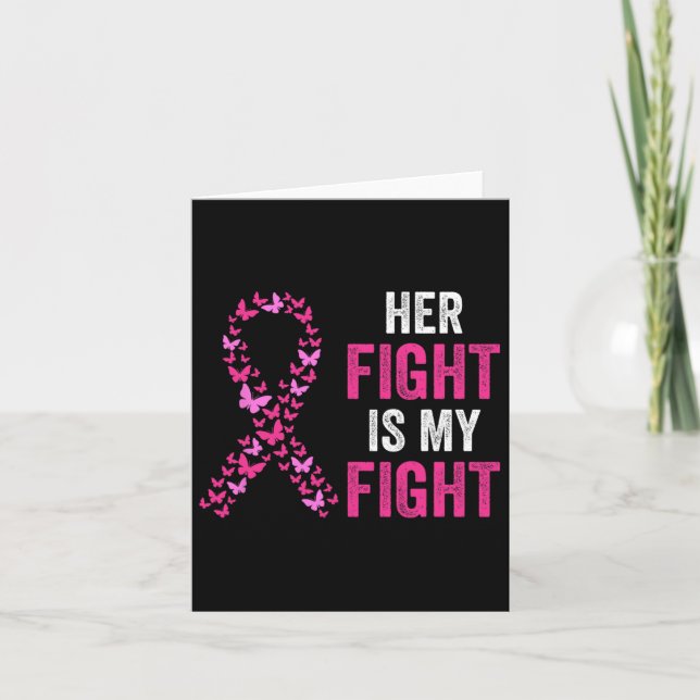 Carte My Fight Breast Cancer Awareness Fami (Devant)