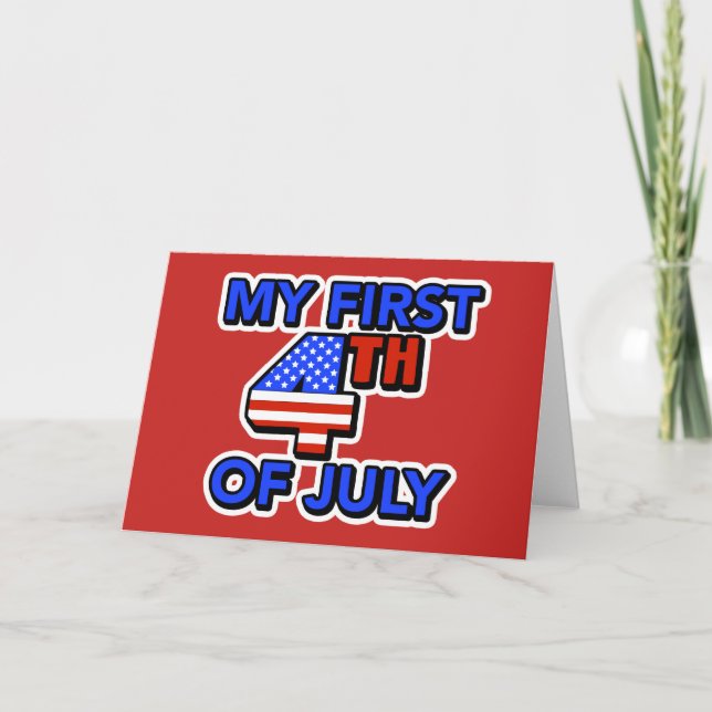 Carte My First 4th of July Baby (Devant)