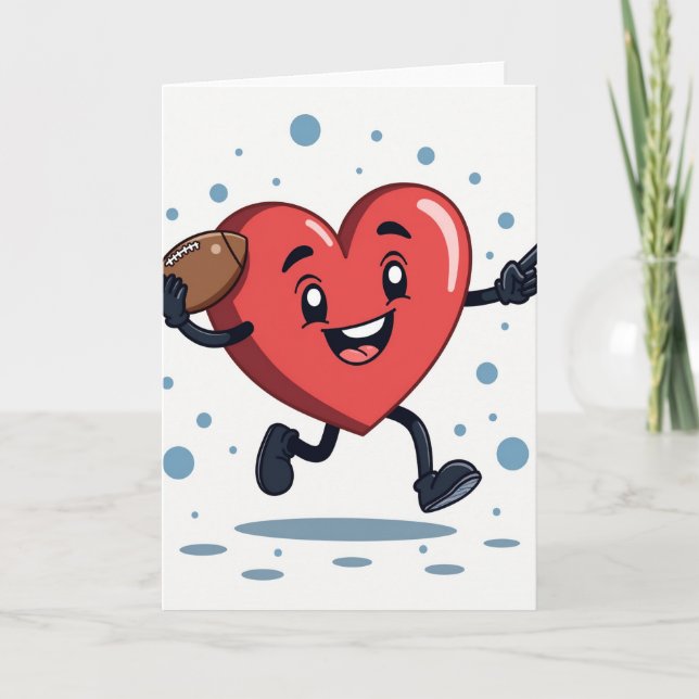 Carte My Heart Loves Football Card (Devant)