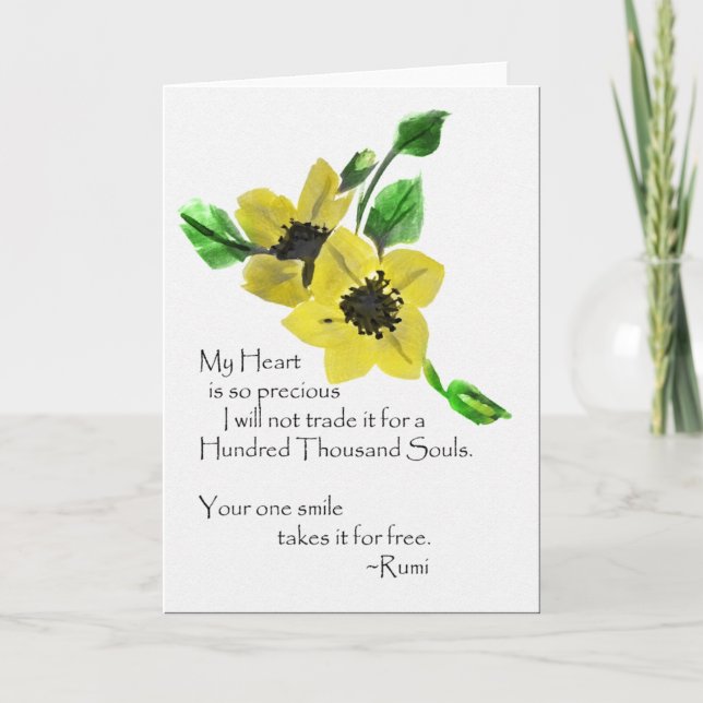 Carte My Heart Rumi (Devant)