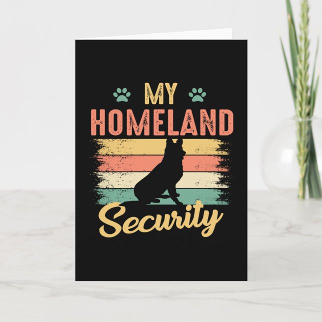 Carte My homeland security (Devant)