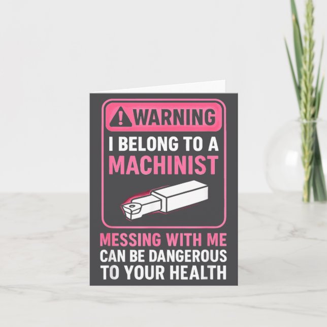 Carte My Knight In Machinist Wife Girlfriend Funny Anniv (Devant)