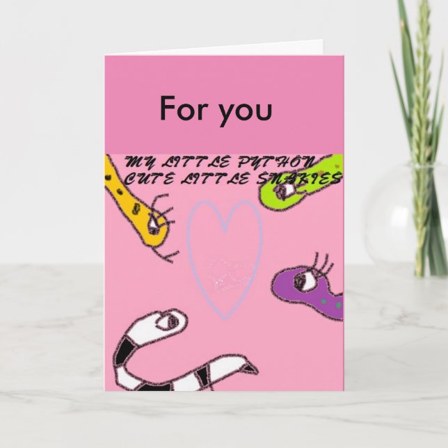 Carte My Little Python Valentine's Day (Devant)