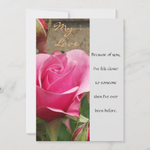 Carte My Love (rose)