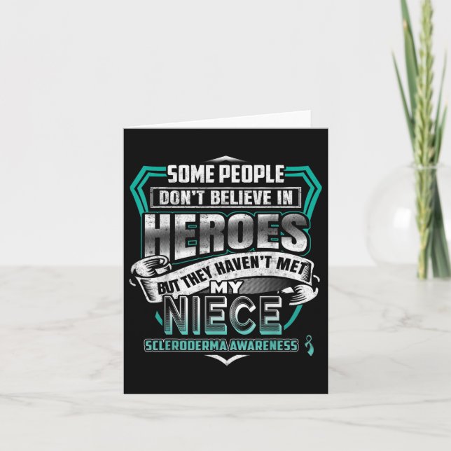 Carte My Niece Is A Warrior - Scleroderma Awareness (Devant)