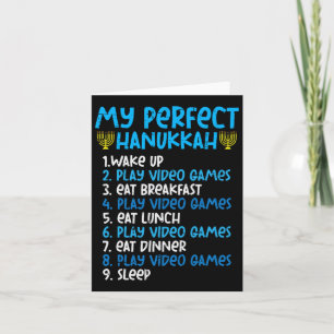 Carte My Perfect Hanoukka Video Game Chanukah Jew Men Bo