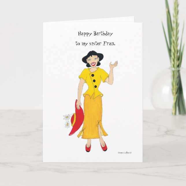 Carte My sister Fran (Devant)