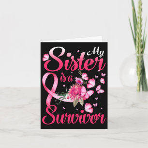 Carte My Sister Is A Survivor Butterfly Breast Cancer