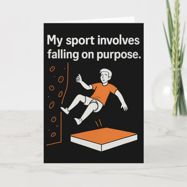 Carte My Sport Involves Falling On Purpose Climbing Humo (Devant)