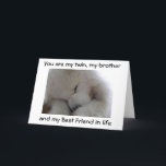 Carte MY TWIN BROTHER /BEST FRIEND On YOUR BIRTHDAY<br><div class="desc">DO YOU LOVE YOUR TWIN BROTHER-LET HIM KNOW ET SEND THIS SAMOYED OUT TO SAY SO JUST FOR "YOU" ON HIS SPECIAL DAY !</div>