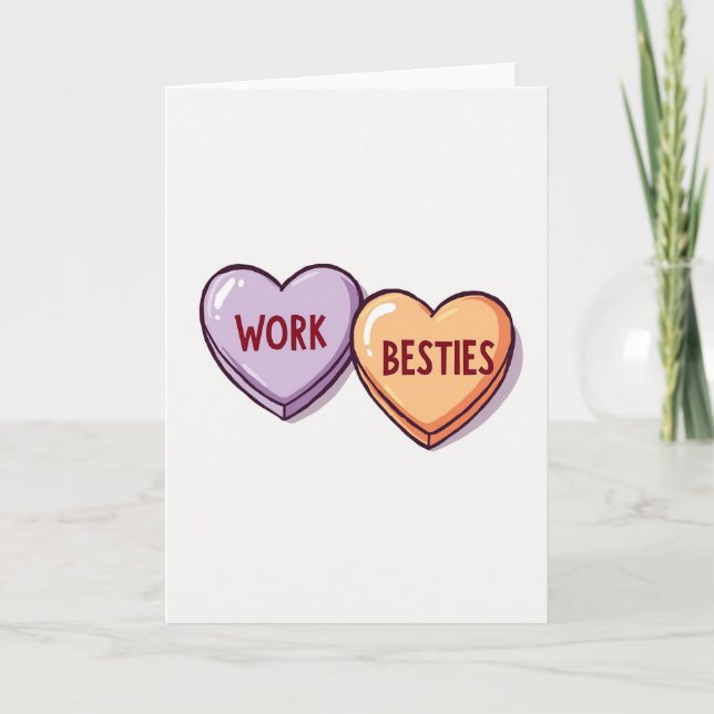 Carte My Work Bestie Is The Best Card (Devant)