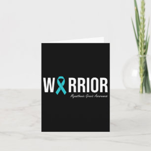 Carte Myasthenia Gravis Sensibilisation Ruban Turquoise